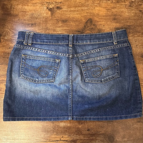 L.e.i Blue Denim Mini Skirt - Picture 2 of 4